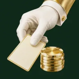 Hand dealing card — Wild Dice